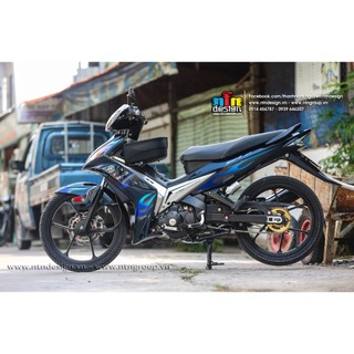 Tem rời Exciter 135 đen - mẫu lửa xanh titan siêu hot 2023