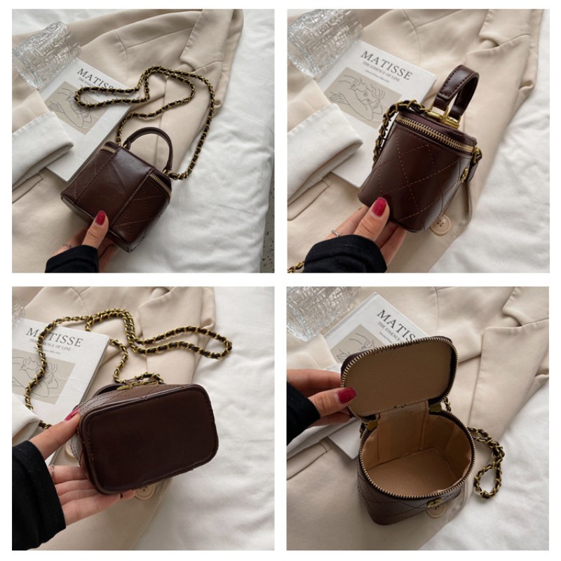 Túi mini girl dành cho nữ chuỗi nán lại Túi xách vai chéo cơ thể