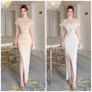 SIZE>65KG BODY BẸT VAI KẾT ĐÁ EO TUA RUA LÔNG VŨ