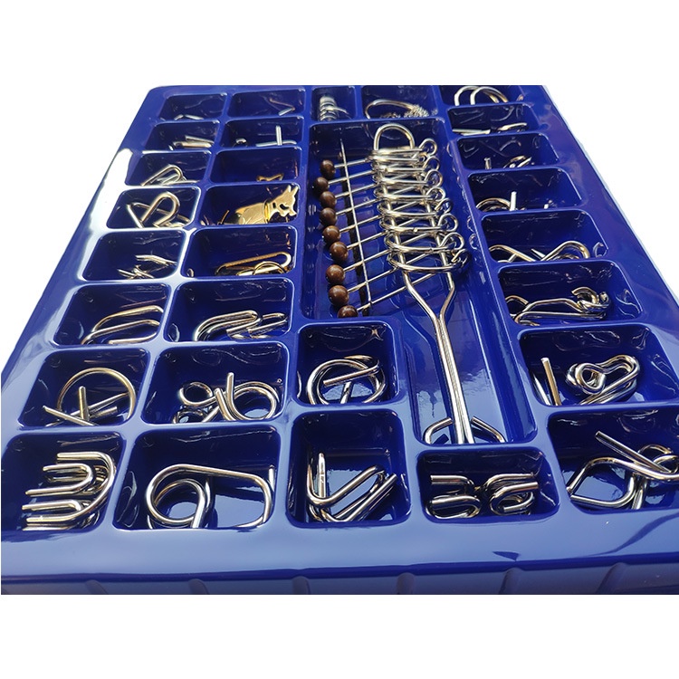 Đồ chơi tháo sắt trí tuệ Metal Puzzle combo 30 cái