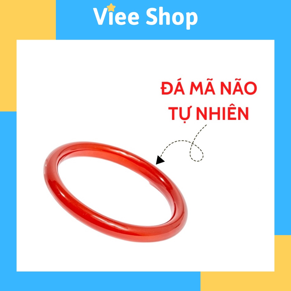 Vòng tay mã não đỏ bản tròn chất lượng