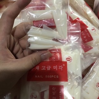 Móng Nối Nhọn Dài 600 móng móng típ hàn đắp gel, đắp bột