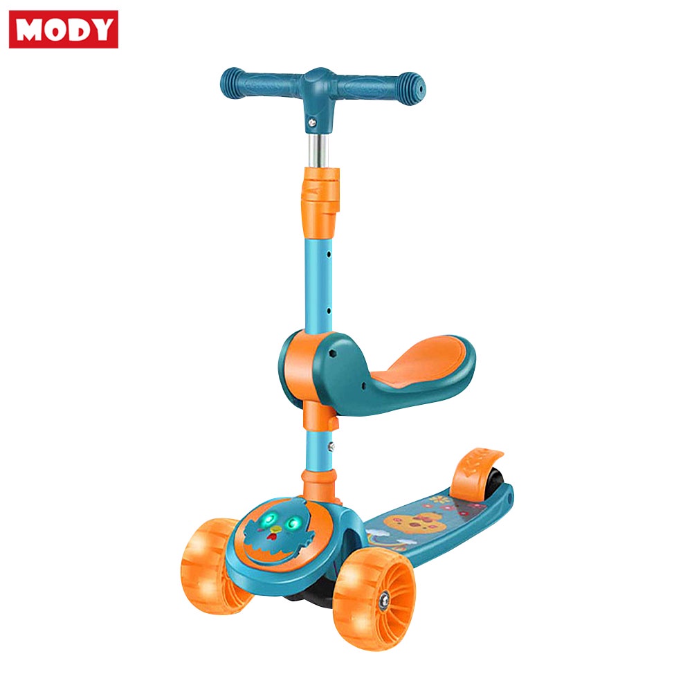 Xe scooter trẻ em cho bé 3 bánh có yên ngồi Mody M908