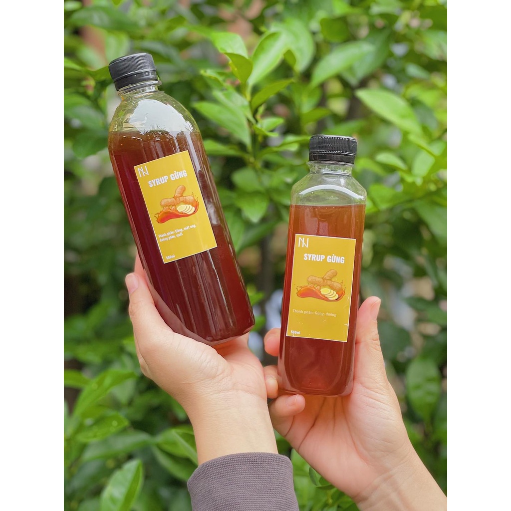 Syrup gừng mật ong trị ho chai 500ml