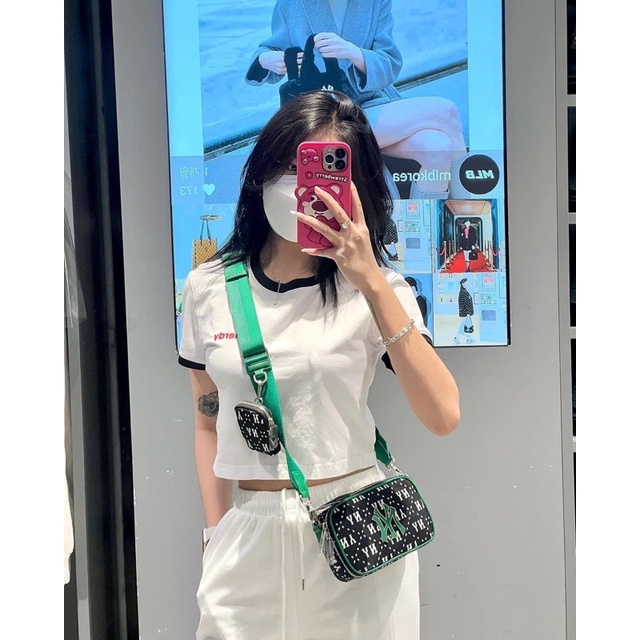 Túi MLB Monogram Jacquard Mini Crossbody - Túi đeo chéo MLB Chính hãng