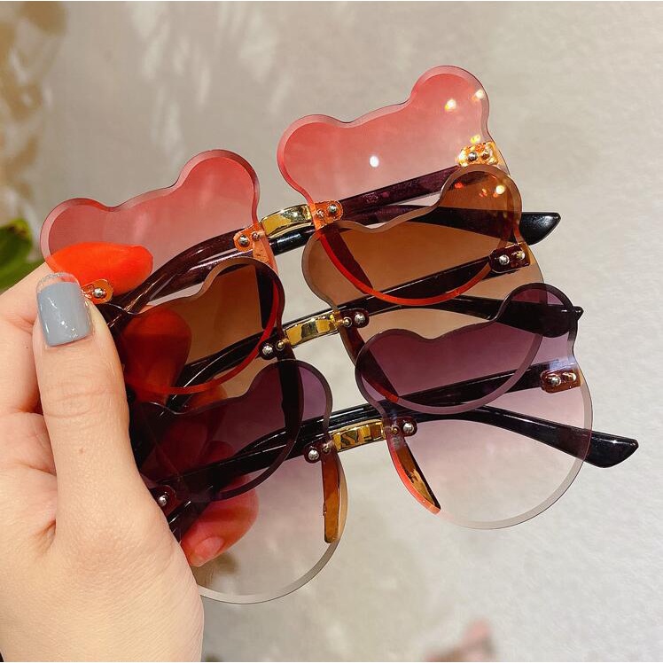 Kính mắt gấu cho bé nhiều màu loại thường