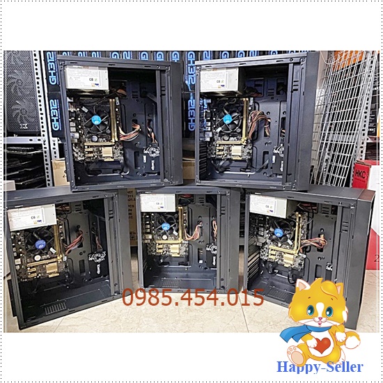 Bộ Case văn phòng dựng sẵn Main H81, CPU Core i5-4460, Ram 8GB, SSD 120GB