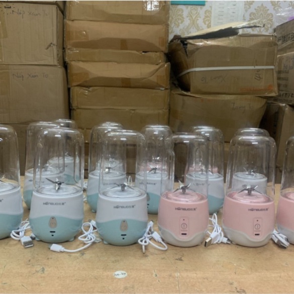 Máy xay sinh tố cầm tay mini 300ml sạc pin - didoo_shop