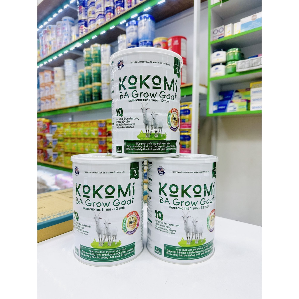 Sữa Bột Dê Kokomi 900gr Cho Trẻ Sinh Non, Nhẹ Cân, Trẻ Biếng Ăn, Tiêu Hoá Kém, Chiều C