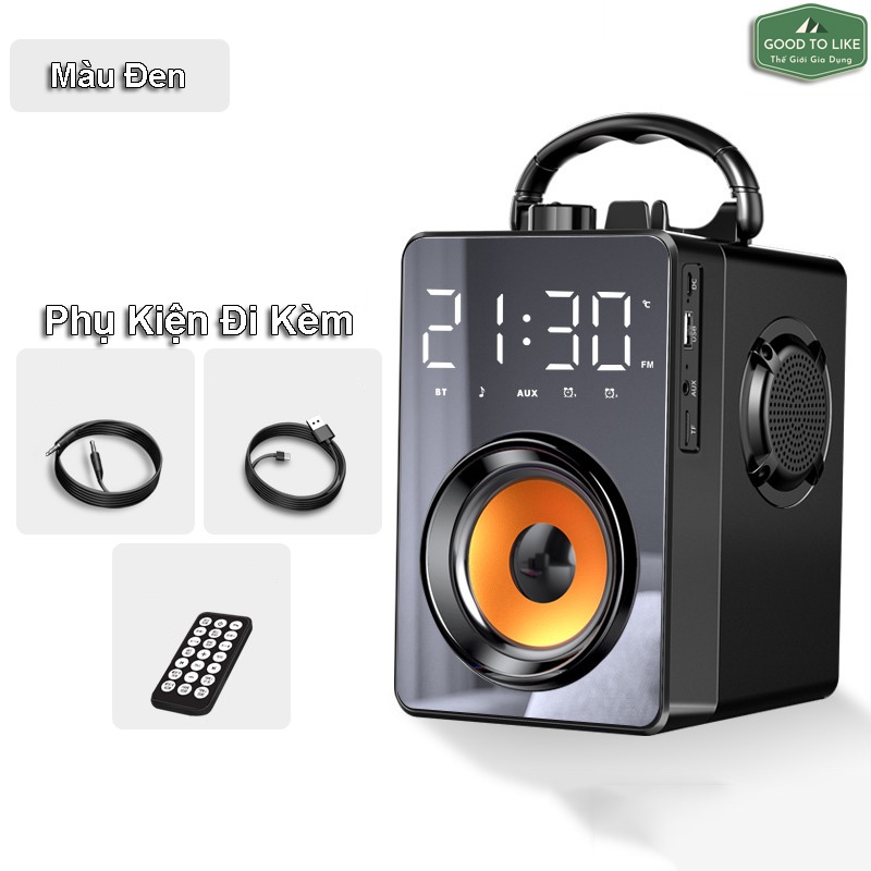 Loa Bluetooth Đồng Hồ H3,Loa Mini Không Dây Bass Cực Mạnh,Âm Thanh Vòm Tương Thích Điện Thoại,LapTop.Màn Hình Soi Gương