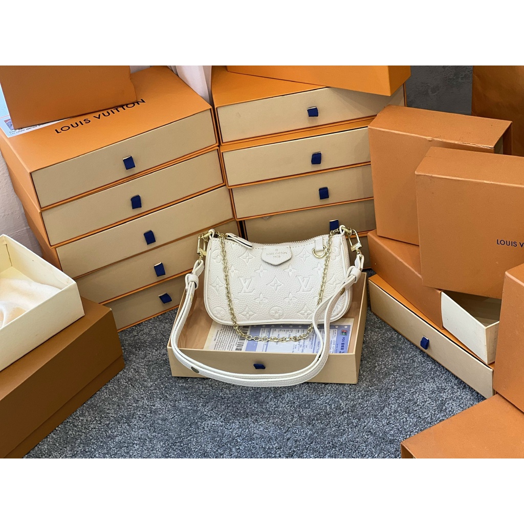 Túi xách đeo chéo LV chìm- chất liệu da bê sz 19cm FULL BOX