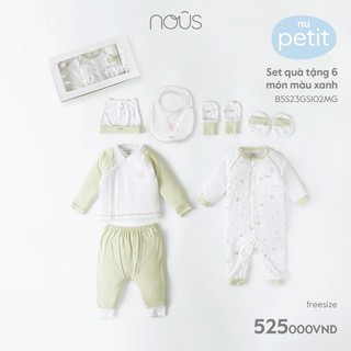 Sét bộ sơ sinh 6 món Nous petit cho bé 3-5 kg