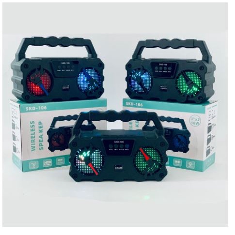 Loa bluetooth mini SKD106 kèm 01 mic karaoke - Bảo hành chính hãng 6 Tháng | BigBuy360 - bigbuy360.vn