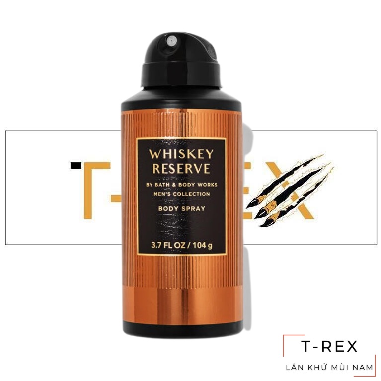 Xịt Khử Mùi Bath & Body Works Body Spray Whiskey Reserve 104Gr