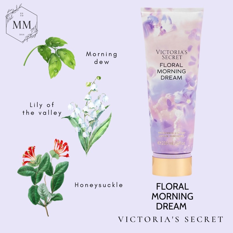 [Moomoocos] - Bộ sản phẩm Xịt Thơm Toàn Thân Victoria’s Secret Body Mist Dưỡng Thể Lotion mùi Floral Morning Dream 250ml