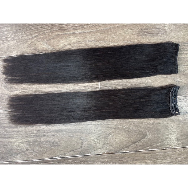 Kẹp phím tóc thật 100% bán lẻ nhuộm màu theo yêu cầu