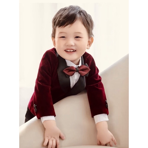 Vest Nhung Cho Bé Trai