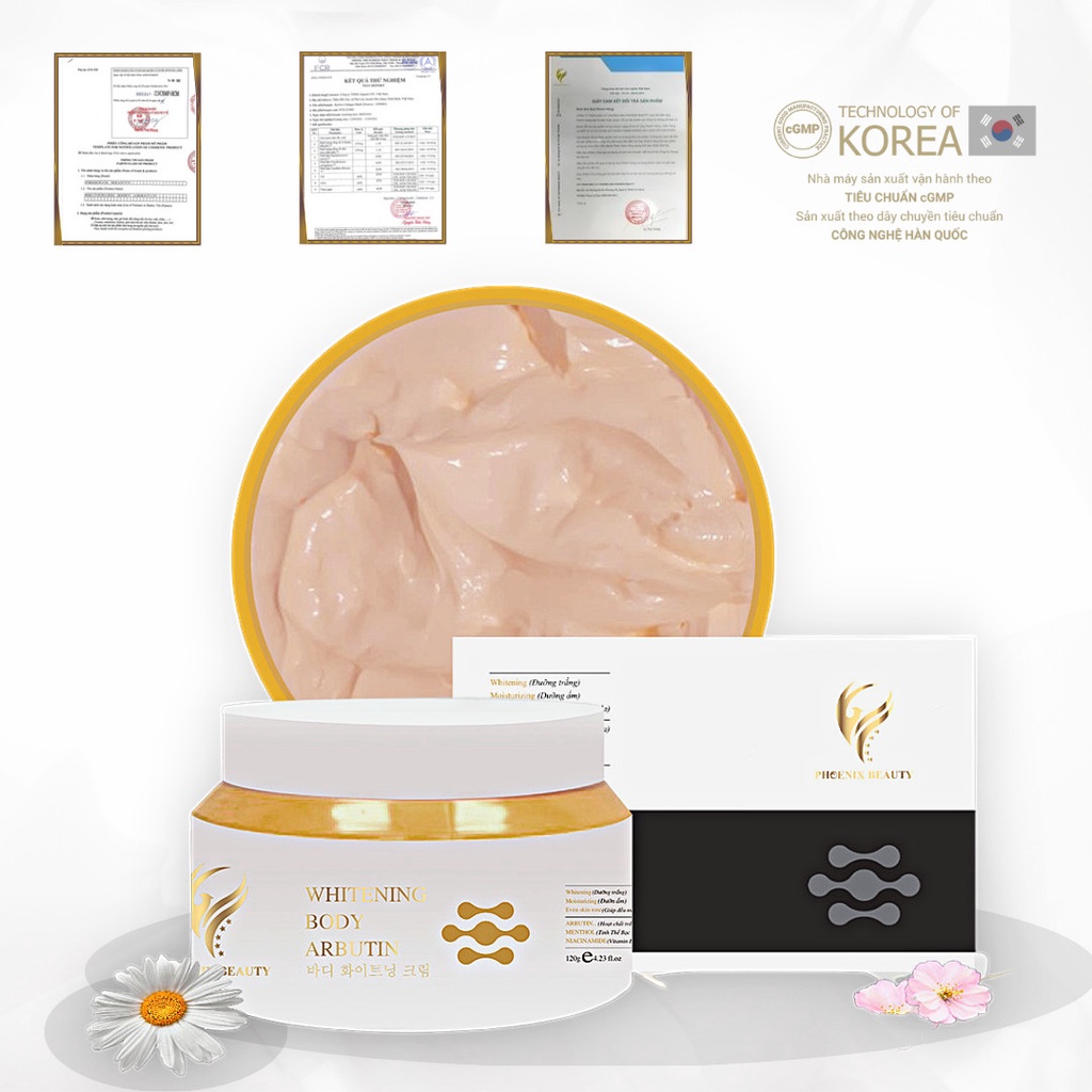 Kem Body Arbutin Dưỡng Da Trắng Mịn sau 7 Ngày Sử Dụng
