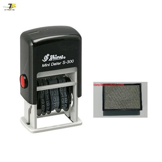Dấu ngày tháng năm liền mực shiny S-300 3mm - pet s300