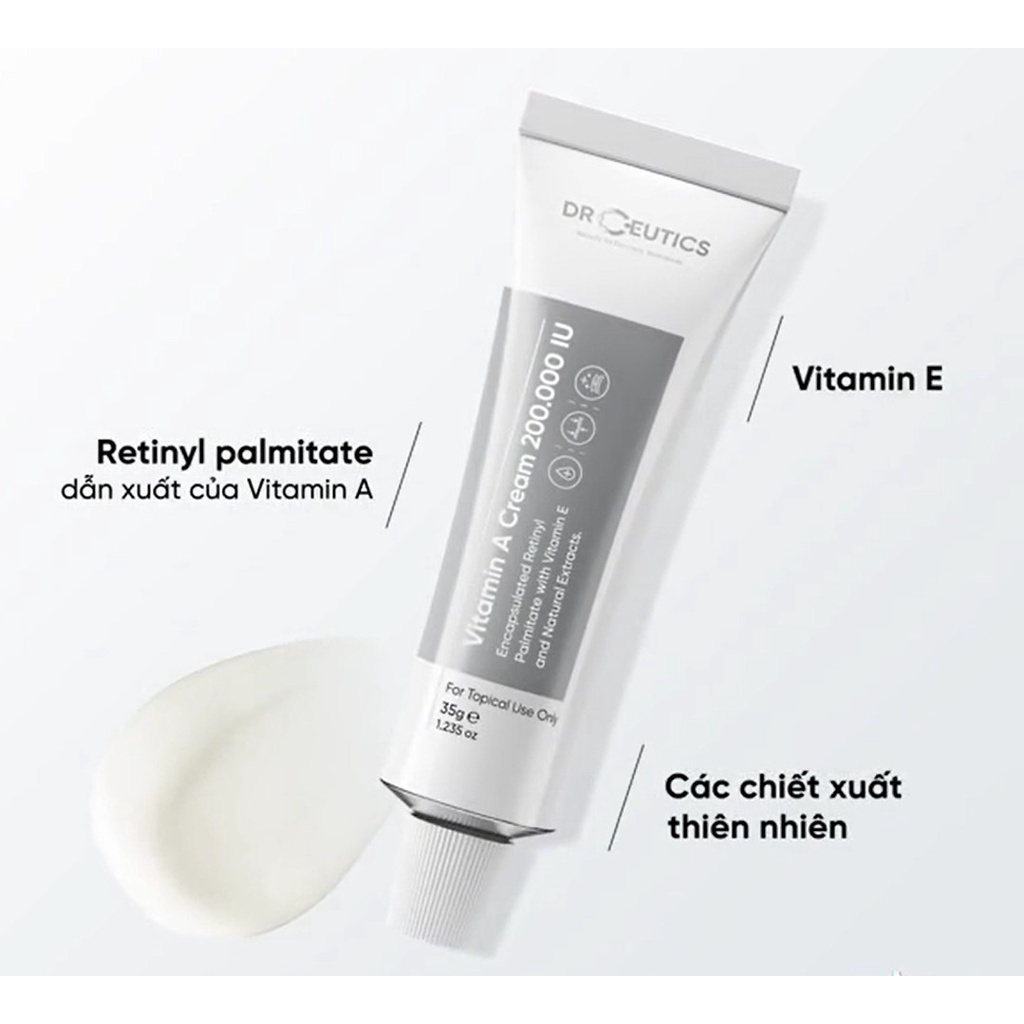 Kem Dưỡng Trẻ Hóa Da DrCeutics Vitamin A Cream 200.000 IU 35g
