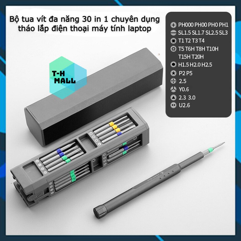 Bộ tuốc nơ vít tua vít đa năng dụng cụ tháo lắp điện thoại máy tính laptop tô vít 30 40 44 trong 1 30 40 44 in 1