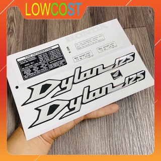Bộ tem xe dylan 150 kèm tem thông số xe như hàng zin