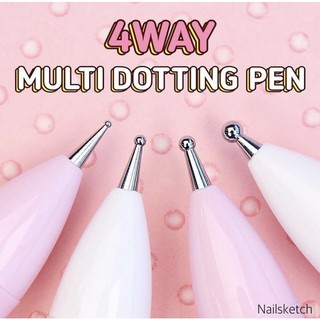 Nailnmore - Bút chấm bi làm nails Multi dotting pen 4 way