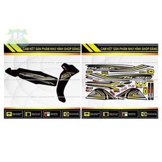 TEM RỜI WAVE BLADE 110 CHẾ MẪU 2021 PHỐI VÀNG ĐEN