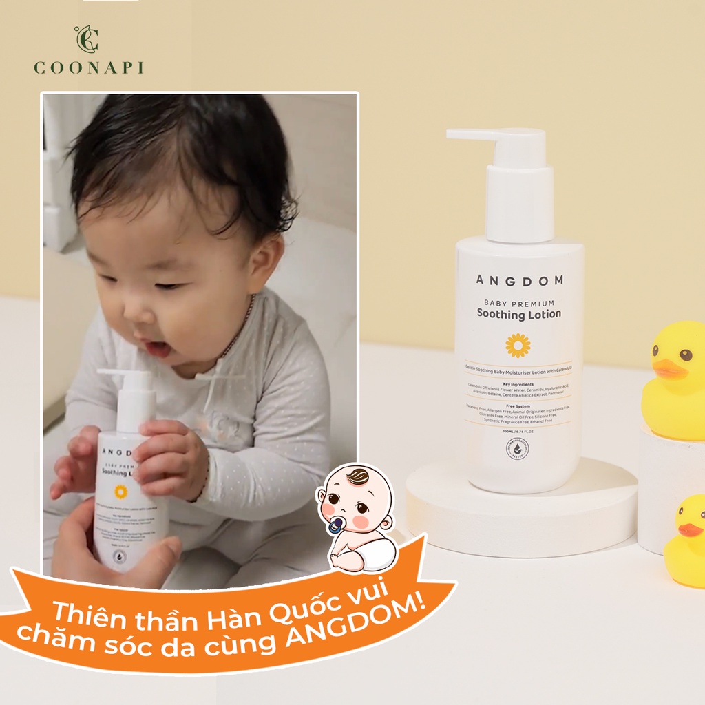 Sữa Dưỡng Ẩm Cho Bé ANGDOM Thiên Nhiên Chiết Xuất Hoa Cúc Xu Xi ANGDOM Baby Premium Soothing Lotion 200ml