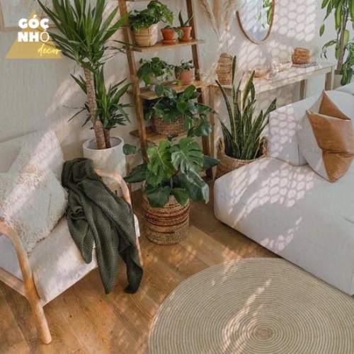 Thảm Cói, Thảm Đay Tròn Trải Sàn Decor Nhà Cửa