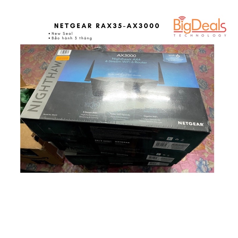 Bộ phát Wifi NETGEAR NIGHTHAWK RAX35/48/50/80/120 AX3000/5200/5400/6000, chính hãng BigDeals VN