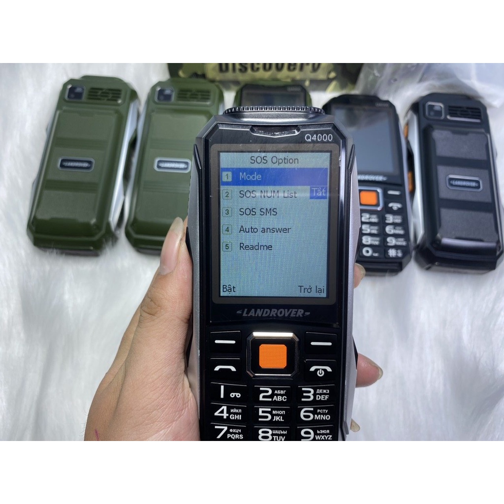Điện thoại Land Rover Q4000 2 sim pin khủng loa to, cho người già -Bảo hành 12 tháng