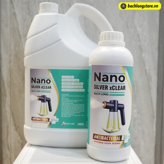 DUNG DỊCH PHUN SƯƠNG DIỆT KHỬ KHUẨN NANO SILVER XCLEAN 5 LÍT