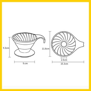 Phễu V60 chất liệu sứ