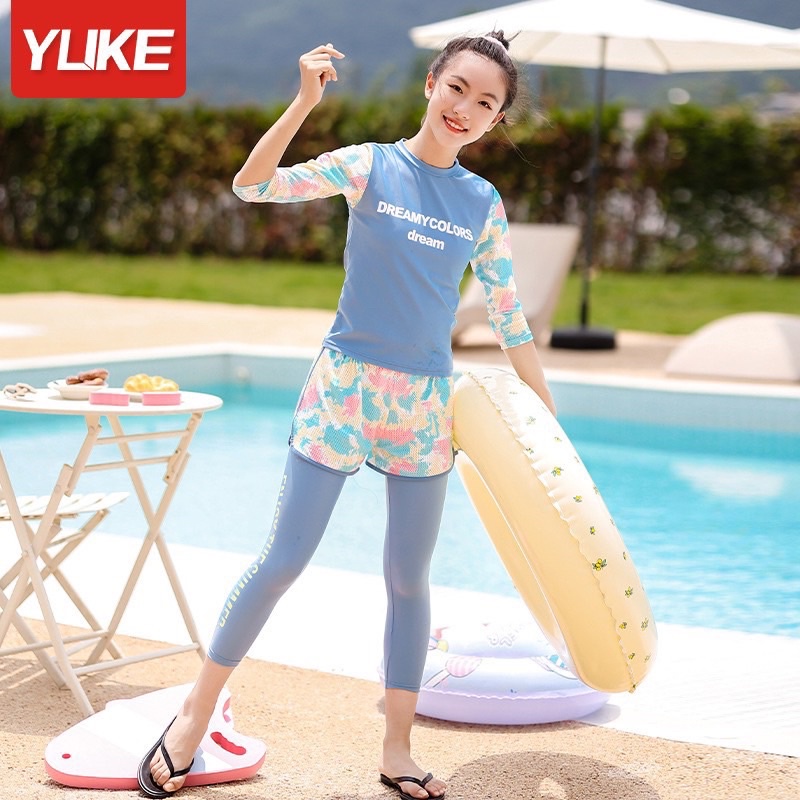 Set Bơi 3 Chi Tiết Bé Gái DREAMCOLORS YLIKE