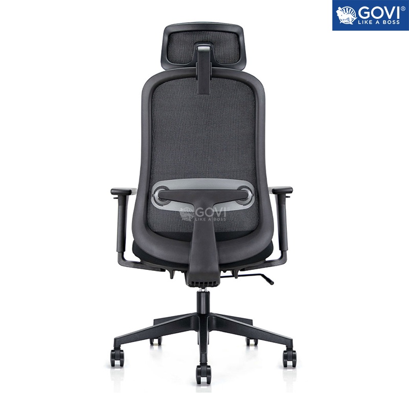 Ghế công thái học Ergonomic GOVI Felix F6232A - Thiết kế tựa đầu điều chỉnh, tựa tay 3D nâng hạ, mâm ghế ngả 135 độ