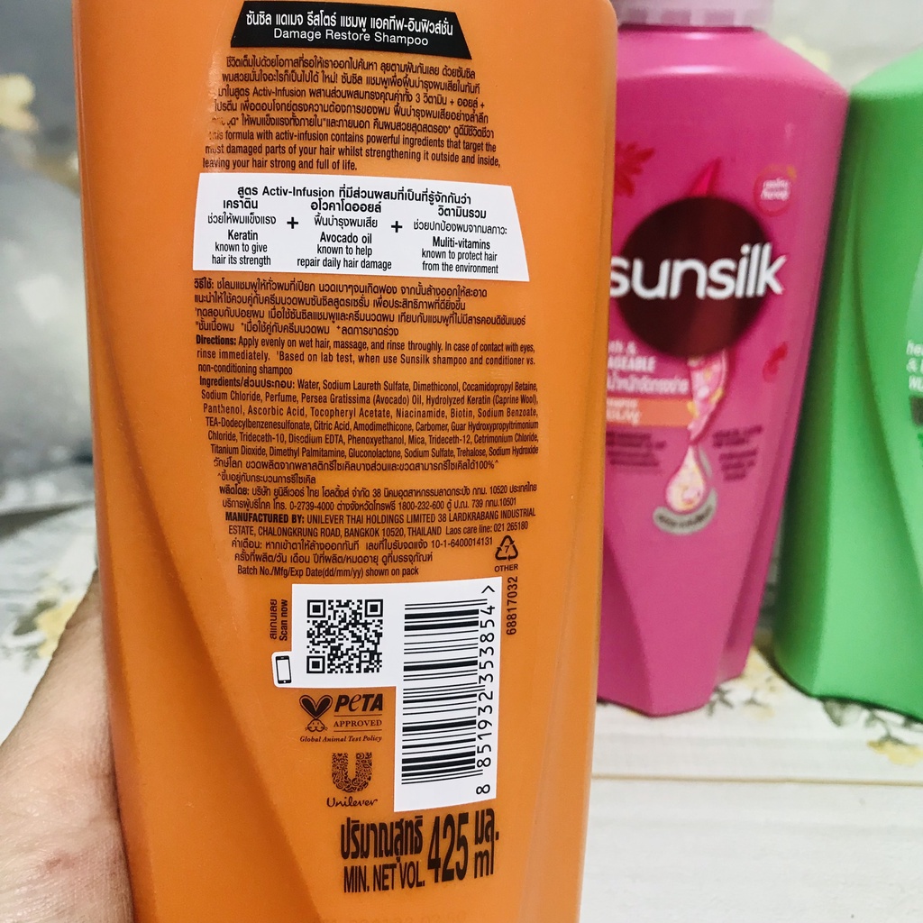 Dầu gội Sunsilk Thái Lan (380ml - 425ml)