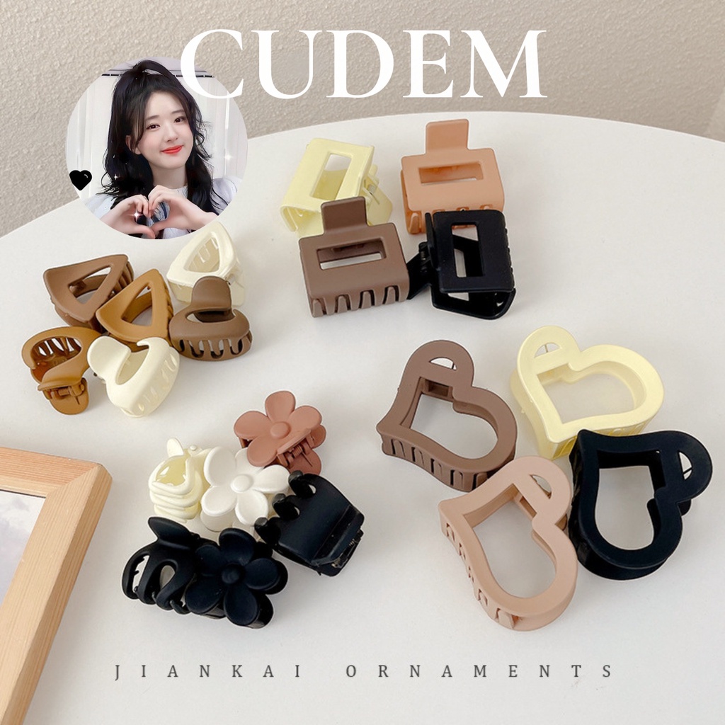 Kẹp tóc Hàn Quốc nữ đẹp hottrend cỡ size nhỏ 2cm K23