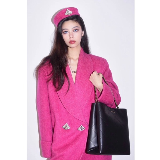 Túi Braided Handle Quilted Tote Bag Kèm Túi  Mã CK2-20782000 Size 31cm