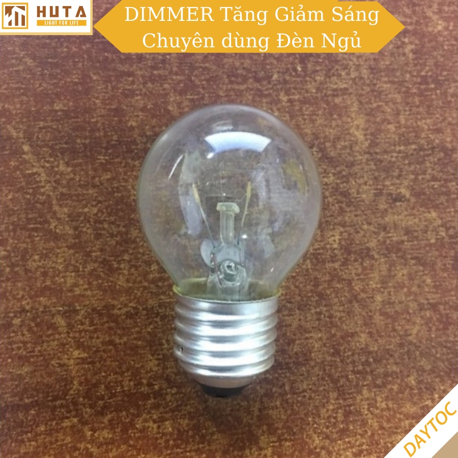 Bóng Đèn Sợi Đốt 25w HUTA Dimmer Điều Chỉnh Tăng Giảm Sáng Vàng Đui E27, Dùng Phòng Ngủ, Sưởi Ấm Thú Cưng Hamster Gà Con