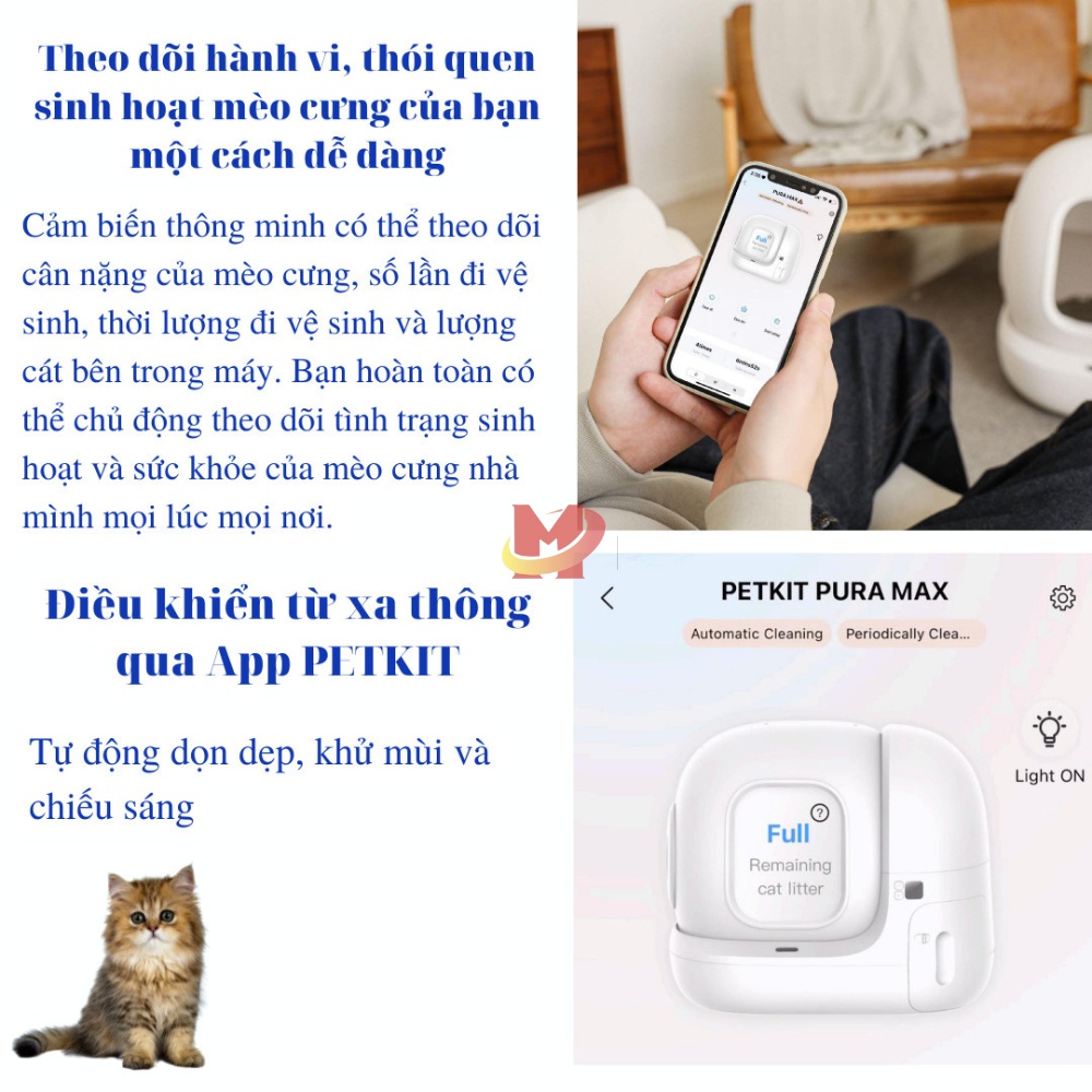 New 2024 - Máy Vệ Sinh Tự Động Cho Mèo PETKIT PURA MAX - Max Clean