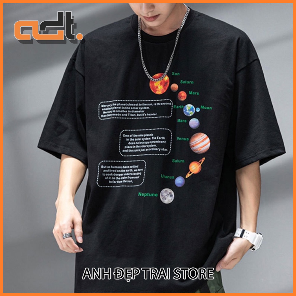 Áo thun In hình các hành tinh cực chất giá rẻ