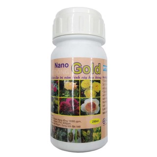 Dung dịch nano bạc đồng đặc trị nấm bệnh cây hoa hồng NANO GOLD 250ml