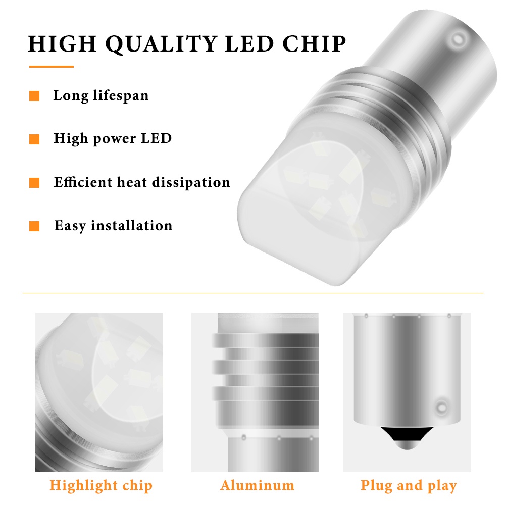 1 Đèn Phanh Xe Hơi T20 7440 7443 1157 Bay15d PY21 / 5W 1156 Ba15s P21W W21 / 5W 2835 9smd