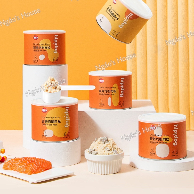 Ruốc chà bông Hipidog cho chó mèo thơm ngon