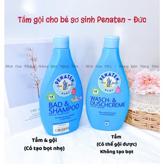 [hàng air] Sữa tắm gội dịu nhẹ dưỡng ẩm dành cho bé sơ sinh Penaten - hàng nội địa Đức - Nhà Của Chi