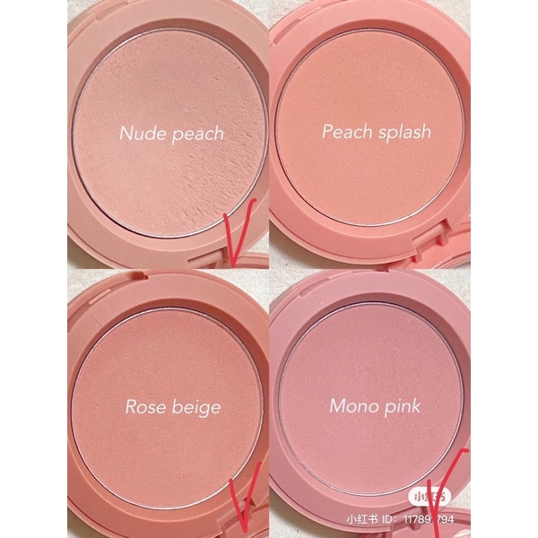 Có sẵn đủ màu - Phấn Má Hồng 3CE 1 màu Face Blush