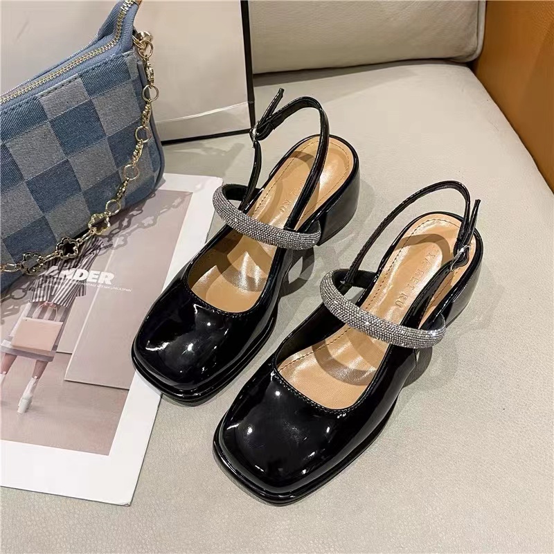 Giày cao gót Giày nữ Mary Jane dép sỏ ngón nữ đế cao