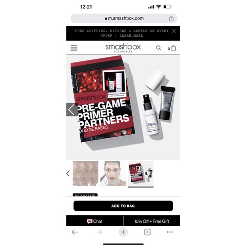 Set kem lót Smashbox mini