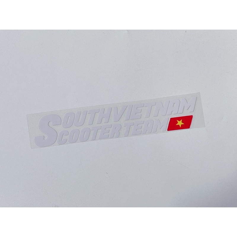 Tem dán chữ SouthVietnam ScooterTeam🇻🇳. Siêu đẹp siêu nét bao chất